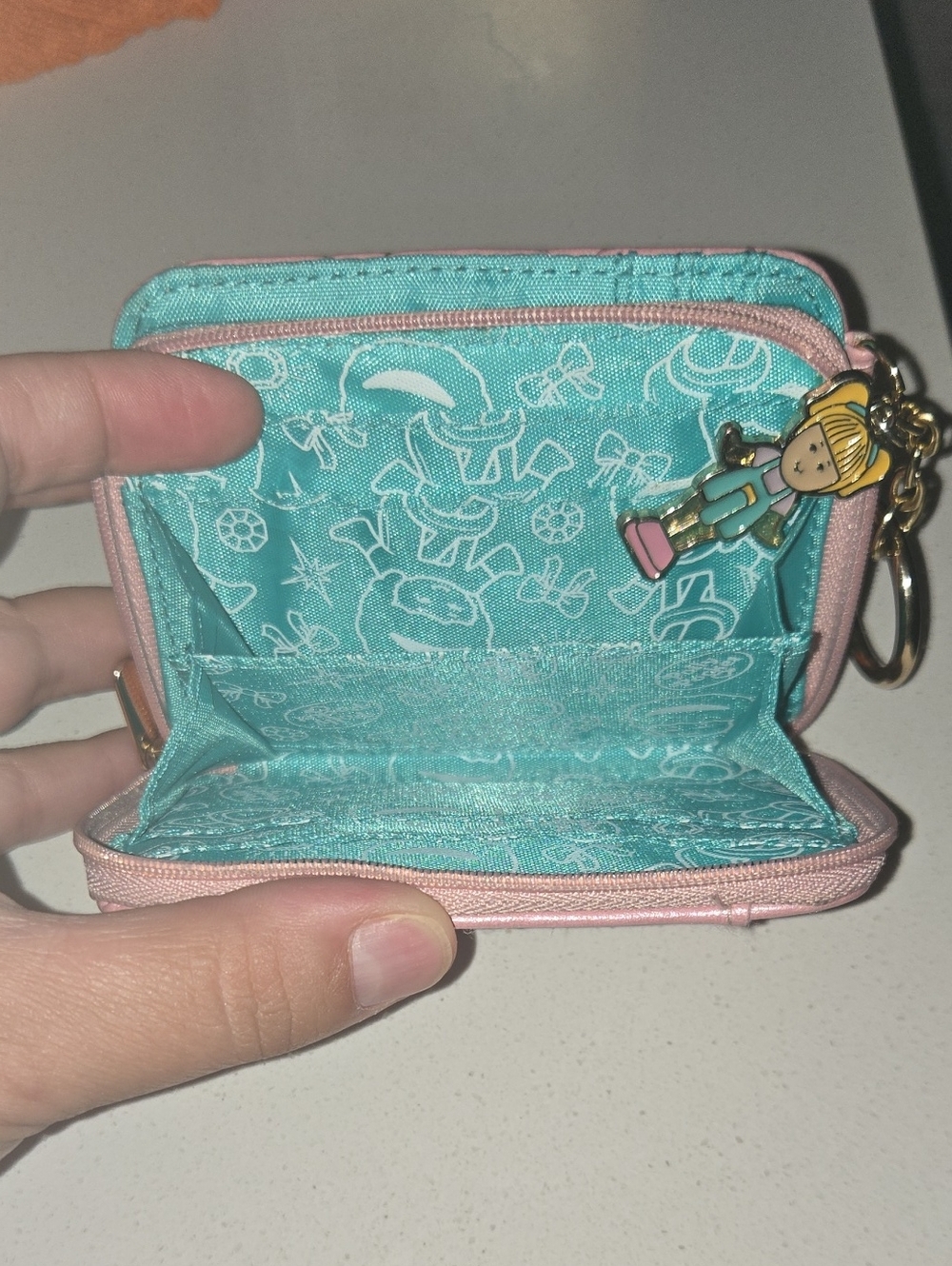 Hot Topic Polly Pocket Heart Purse & Wallet Matching Set Quilted Crossbody AS IS - Picture 5 of 16